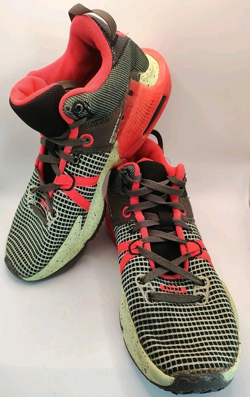 Nike Men’s LeBron Witness 7 Bright Crimson Alligator Basketball Sneakers Size 10